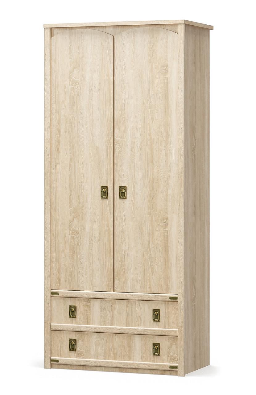 Шкаф в детскую комнату Мебель-Сервіс 2Д2Ш Valensiya Дуб самоа (27305275)