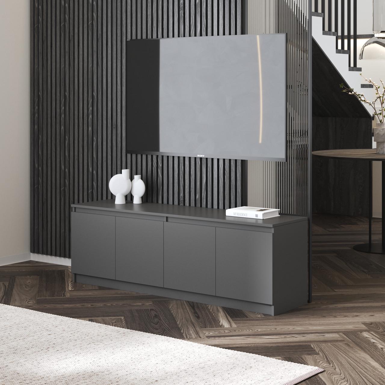 Тумба під телевізор Вайс R-31 1602х400х531 мм Антрацит (30658405) - фото 1 Тумба під телевізор Вайс R-31 1602х400х531 мм Антрацит (30658405) - фото 1