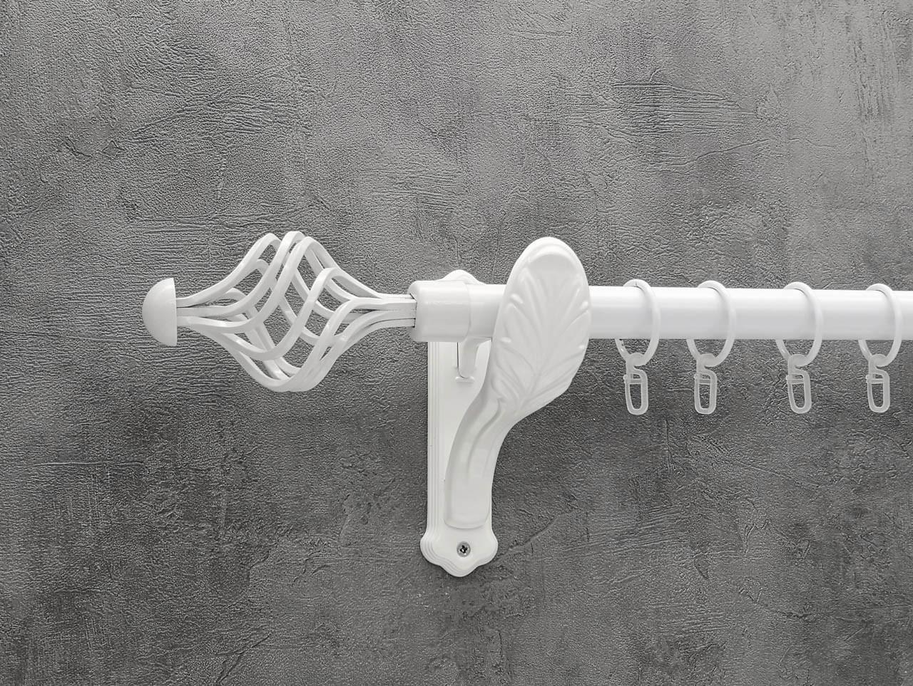 Карниз Quadrum Арезо гладка штанга одинарний ретро 25 мм 400 см Білий (46976911) - фото 1 Карниз Quadrum Арезо гладка штанга одинарний ретро 25 мм 400 см Білий (46976911) - фото 1