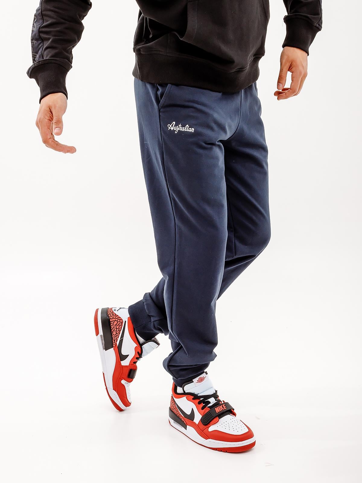 Спортивные штаны мужские Australian Essential Fleece Pants Rib Bottom XL Синий (7dLSUPA0010-200 XL)