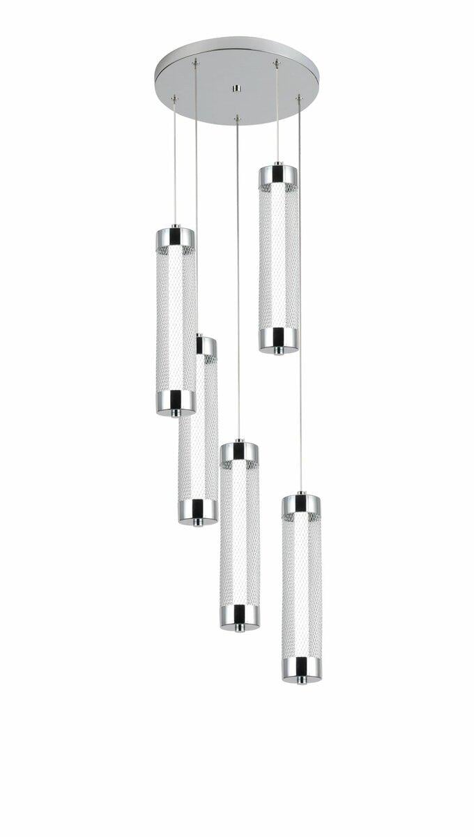 Подвесной светильник светодиодный Valeso G 40W Хром (2664/5P)