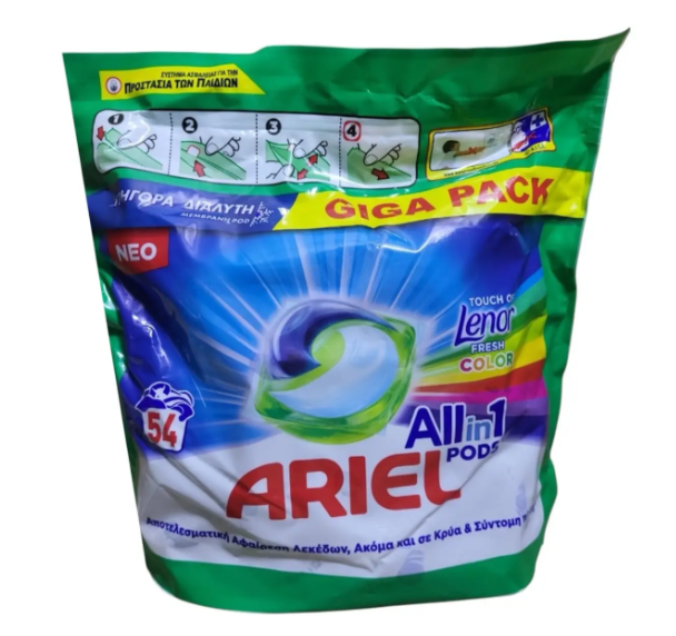 Капсули для прання кольорової білизни Ariel PODS 3в1 54 шт. (34523523)