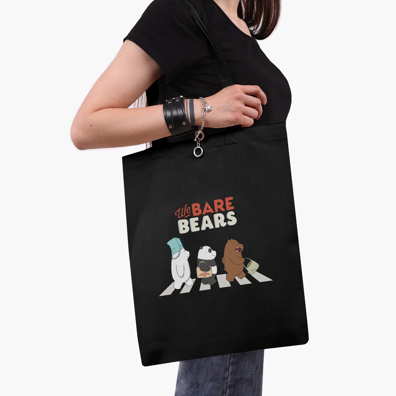 Эко сумка шоппер We Bare Bears 41x35 см Черный (9227-2666-BKZ)