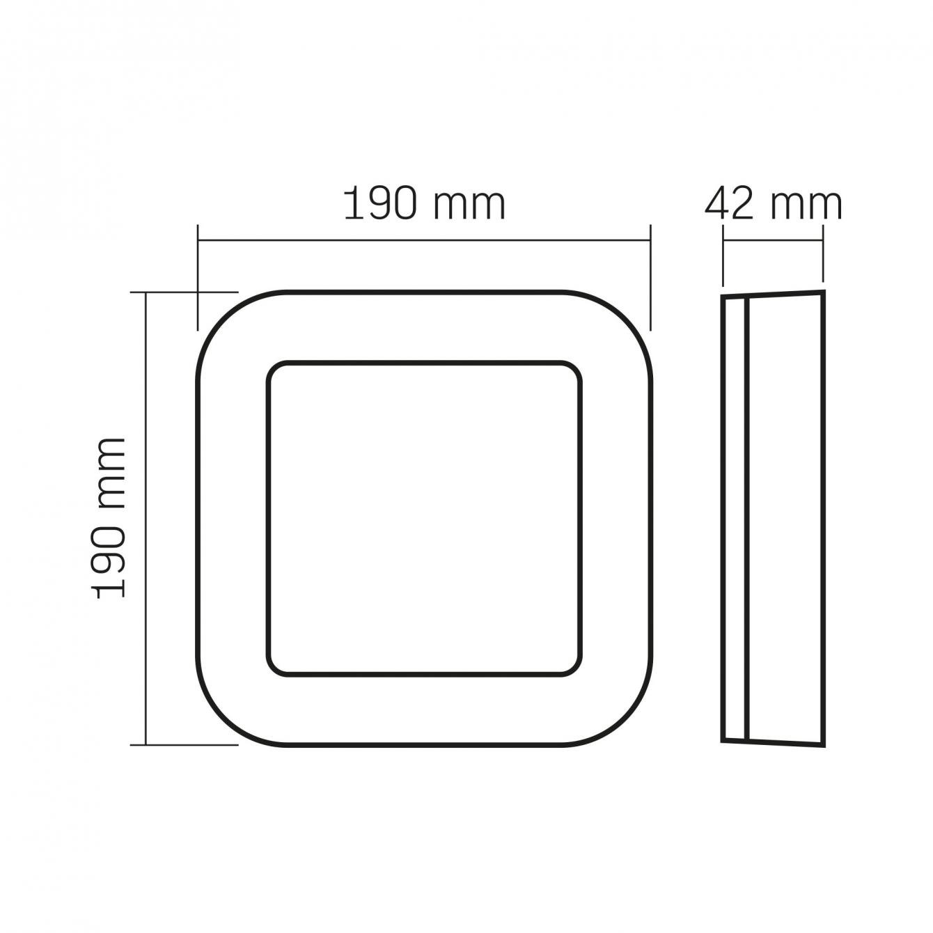 Светильник LED Videx ART IP65 квадратный 15W 5000K Black (VL-BHFS-155B) - фото 5