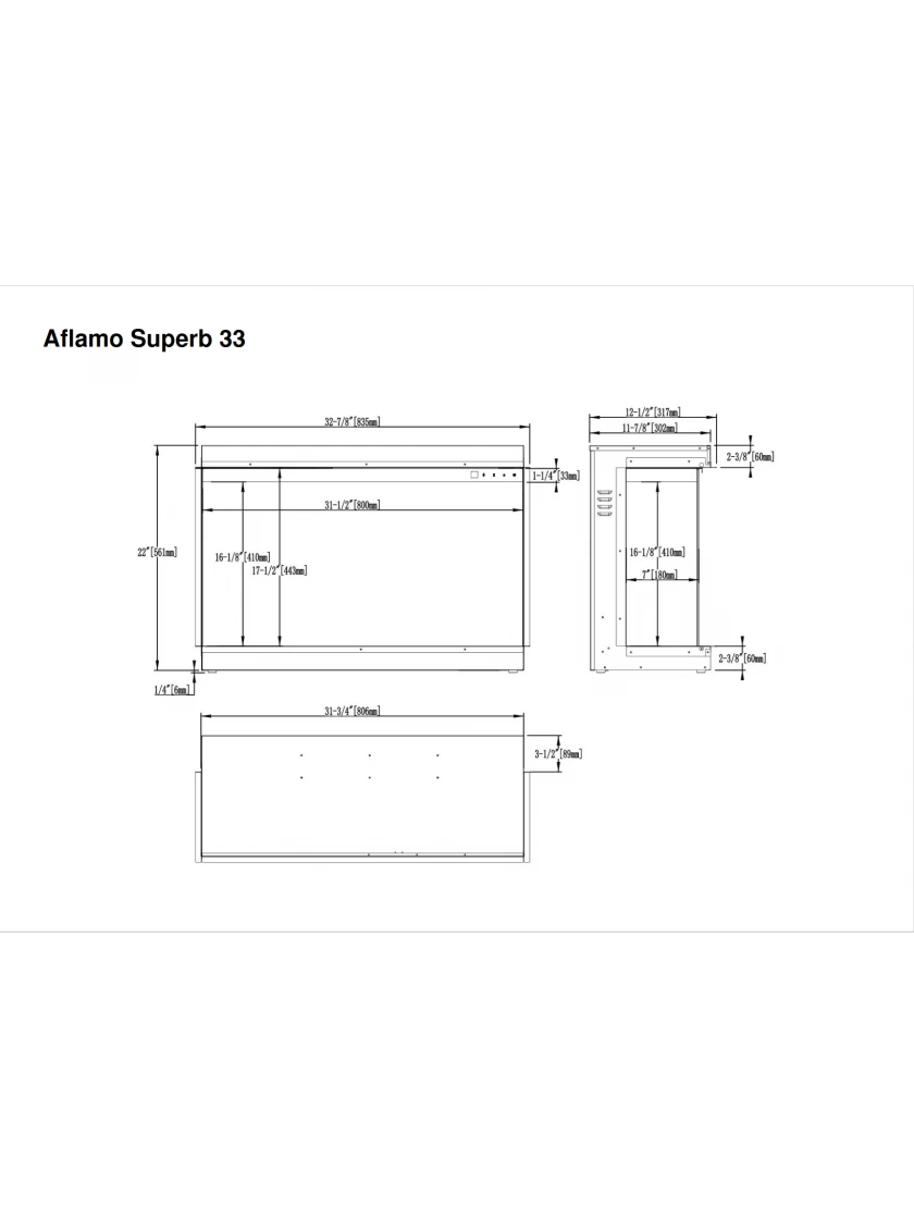 Біокамін вбудований Aflamo SUPERB 33 (CNT00007101) - фото 2