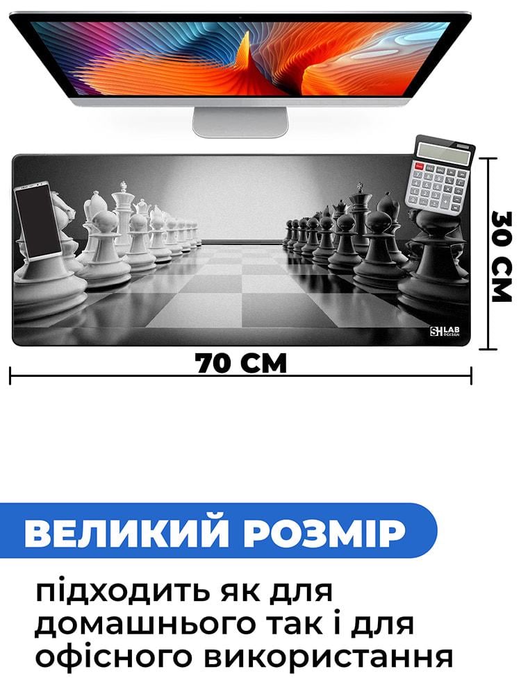 Коврик для мышки SHLab Chess SHM-183 70х30 см (35662) - фото 3