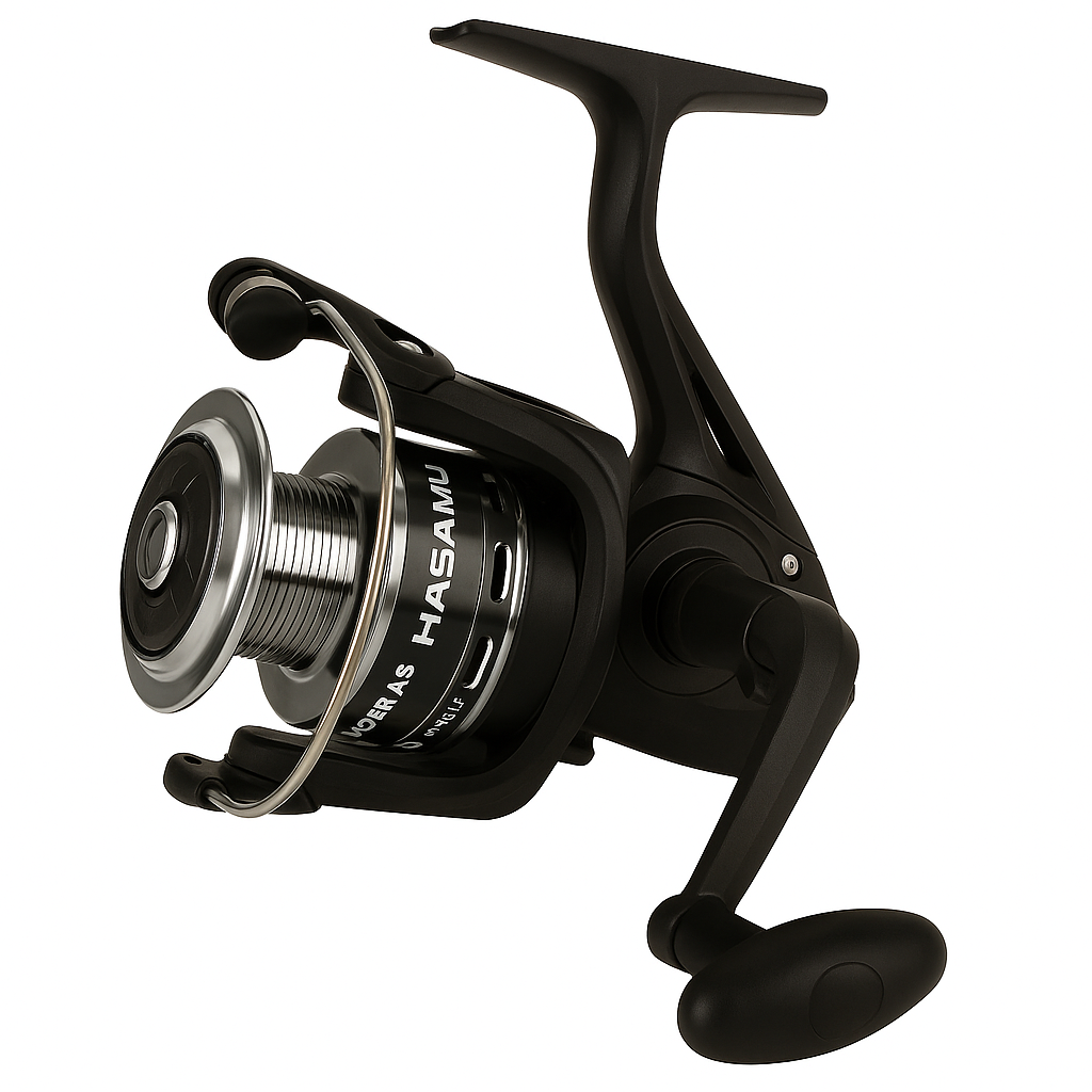 Катушка HASAMU Сobra New 3000 3bb металлическая шпуля с дополнительной графитовой шпулей Черный (FF23576) Катушка HASAMU Сobra New 3000 3bb металлическая шпуля с дополнительной графитовой шпулей Черный (FF23576)