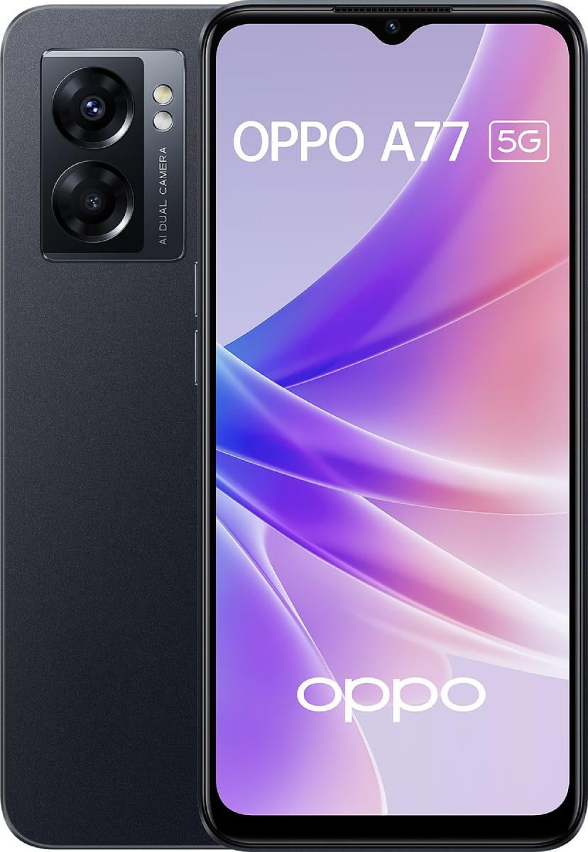 Смартфон Oppo A77 5G 6/128GB Midnight Black - фото 1