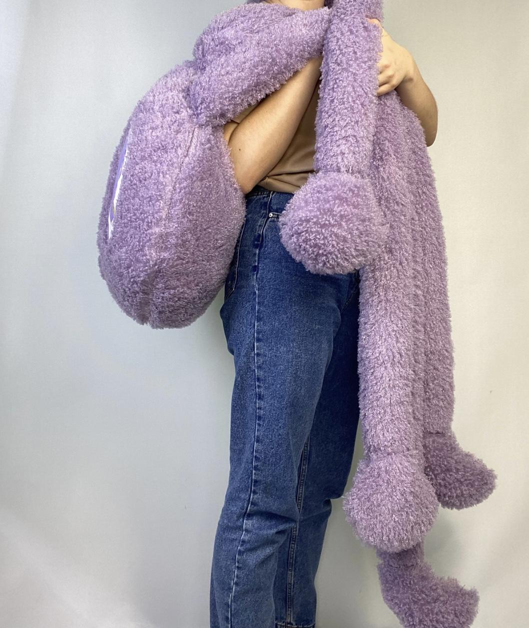 М'яка іграшка-подушка Восьминіг Обнімаш 190 см Фіолетовий (E33172) - фото 8 М'яка іграшка-подушка Восьминіг Обнімаш 190 см Фіолетовий (E33172) - фото 8