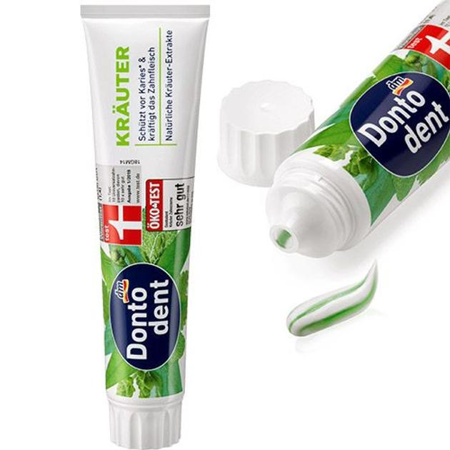 Зубная паста с натуральными экстрактами трав Dontodent Kräuter 125 мл - фото 2 Зубная паста с натуральными экстрактами трав Dontodent Kräuter 125 мл - фото 2
