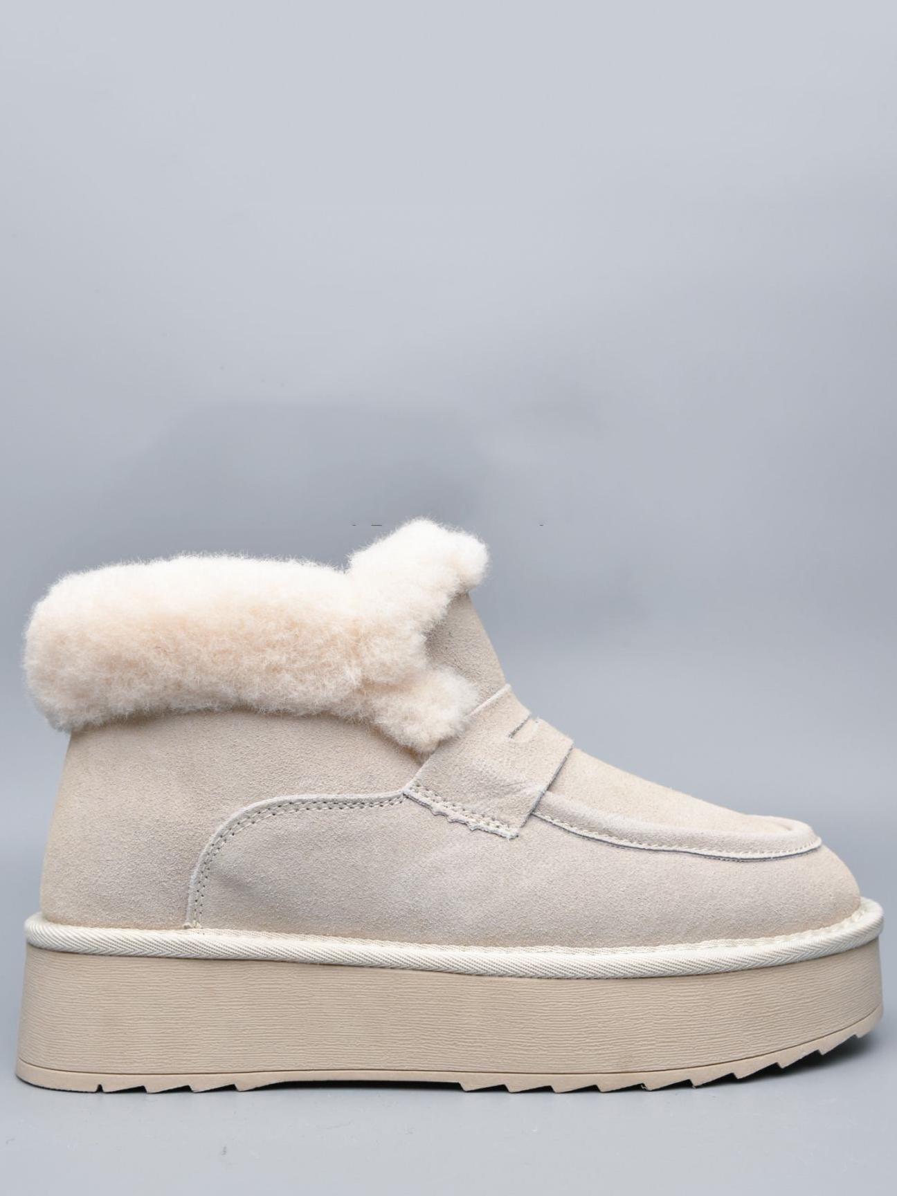 Замшеві уггі на овчині Stilli UGN130-3 р. 40 Молочний