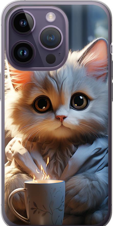 Чехол на iPhone 14 Pro White cat (5646u-2646-42517) Чехол на iPhone 14 Pro White cat (5646u-2646-42517)