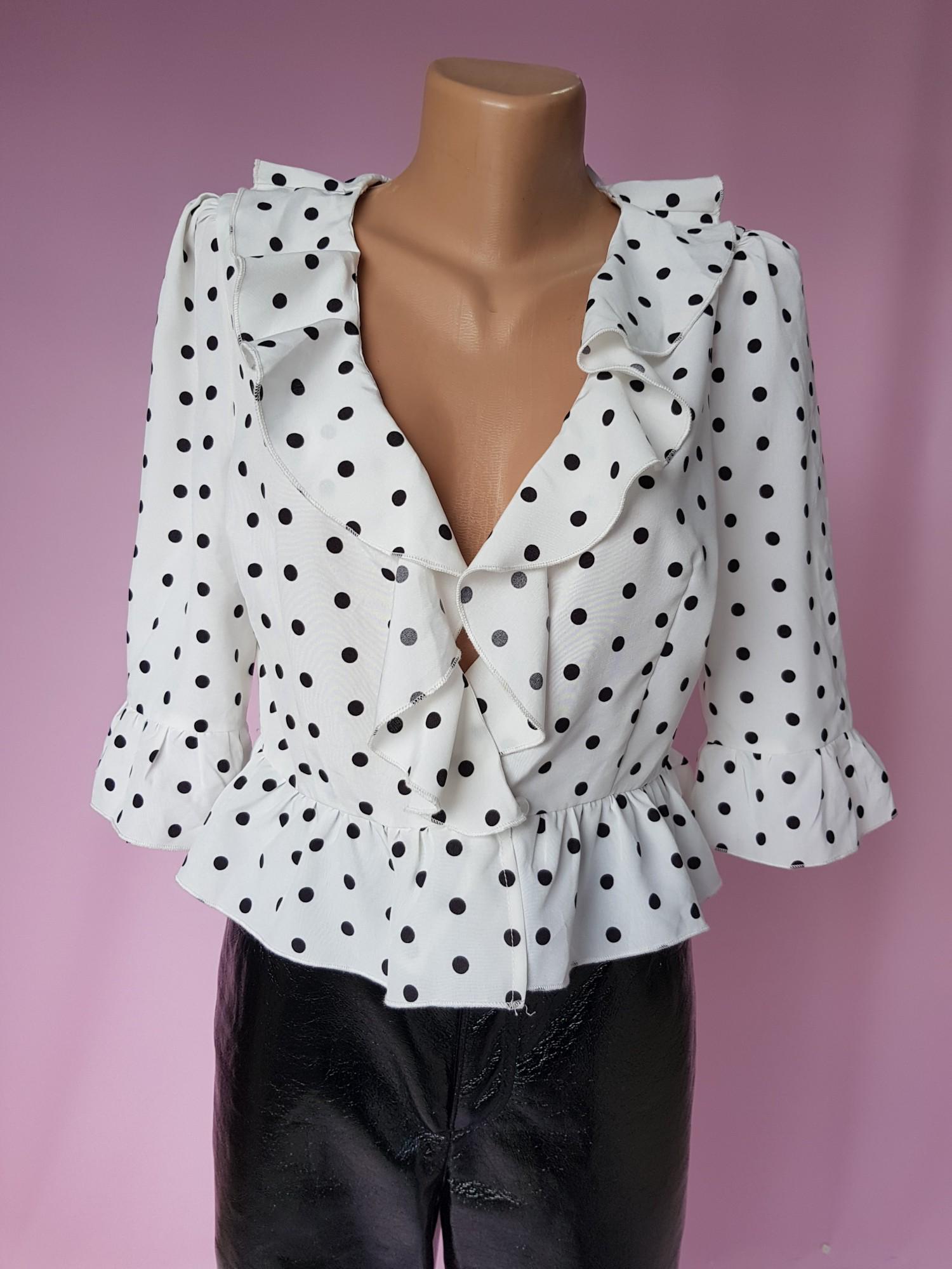 Блуза укороченная Boohoo M Белый (10268/44) - фото 6 Блуза укороченная Boohoo M Белый (10268/44) - фото 6