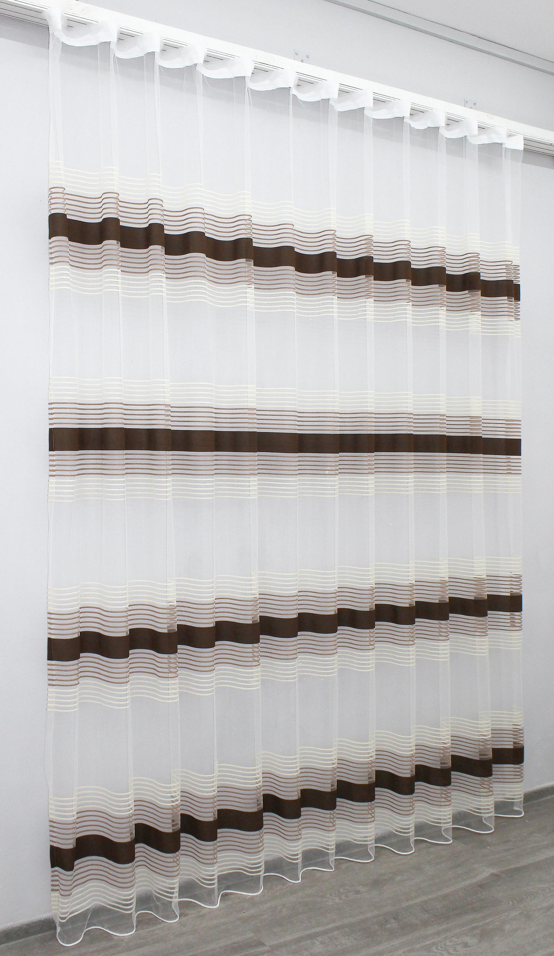 Тюль VR-Textil 1309т Терция фатин полоски 300х270 см Венге/Бежевый/Какао(42-0008) - фото 3 Тюль VR-Textil 1309т Терция фатин полоски 300х270 см Венге/Бежевый/Какао(42-0008) - фото 3