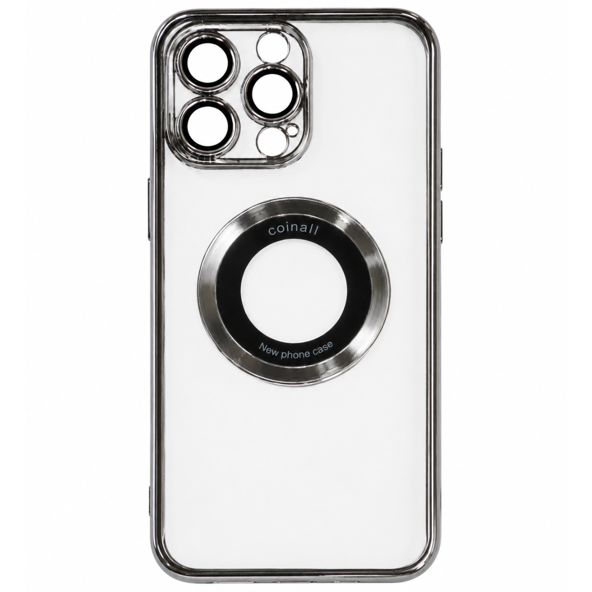 Магнітний чохол XON PhoneCase Magnetic для iPhone 14 Pro (PCMC1114300G 8048) Сірий/Прозорий