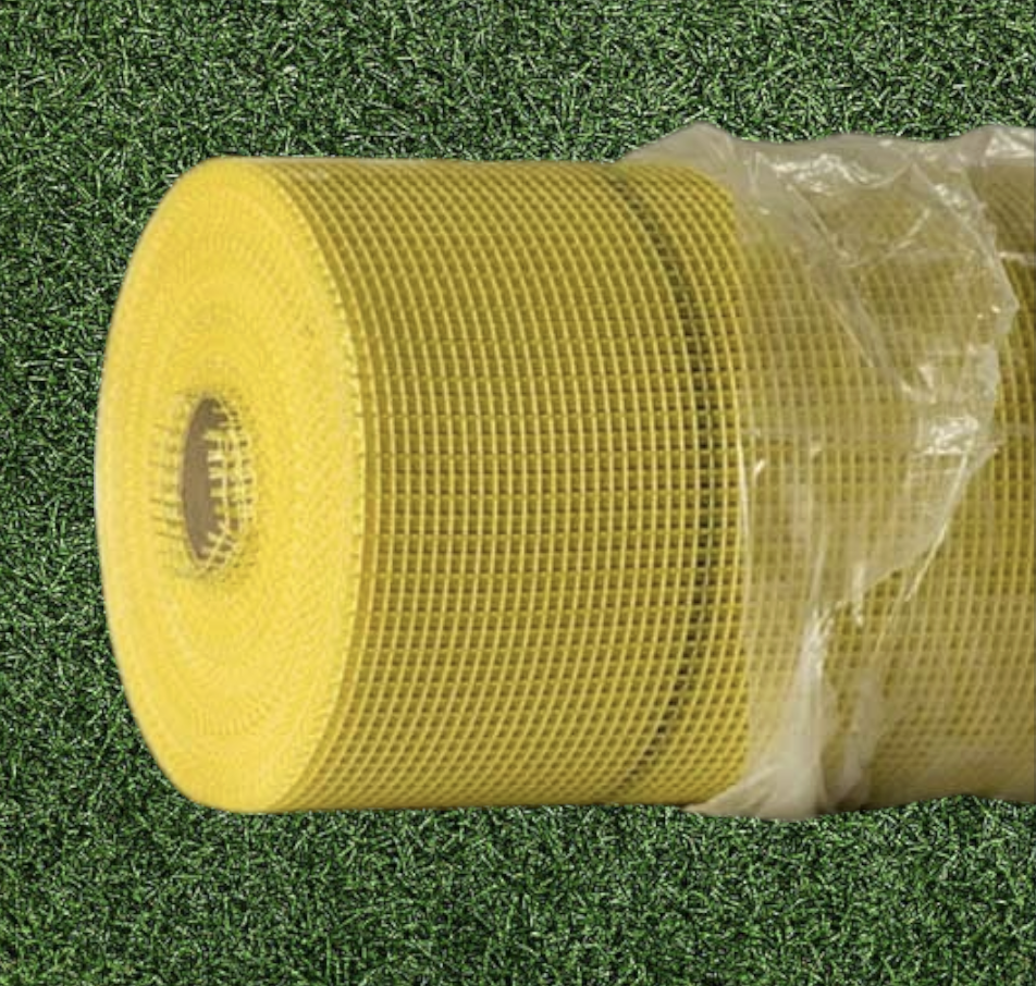 Стеклосетка фасадная штукатурная Baustoff Premium просиликонированная M160 160 г/м2 10 м2 4х4 мм Желтый (1022) - фото 4