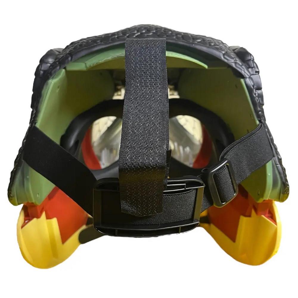 Игрушечная детская маска Голова Динозавра с открывающимся ртом и звуками пластиковая (30569607) - фото 7