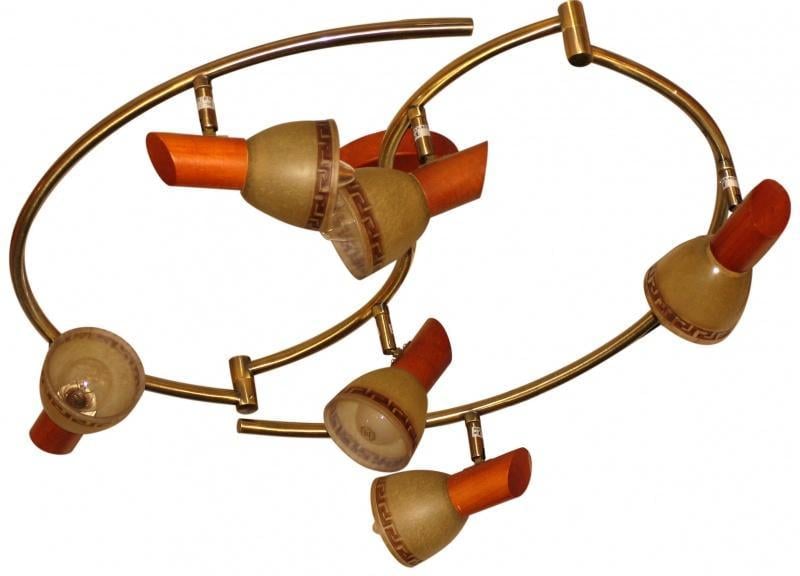 Світильник настінно-стельовий спот поворотний накладний Brille HTL-111S/6