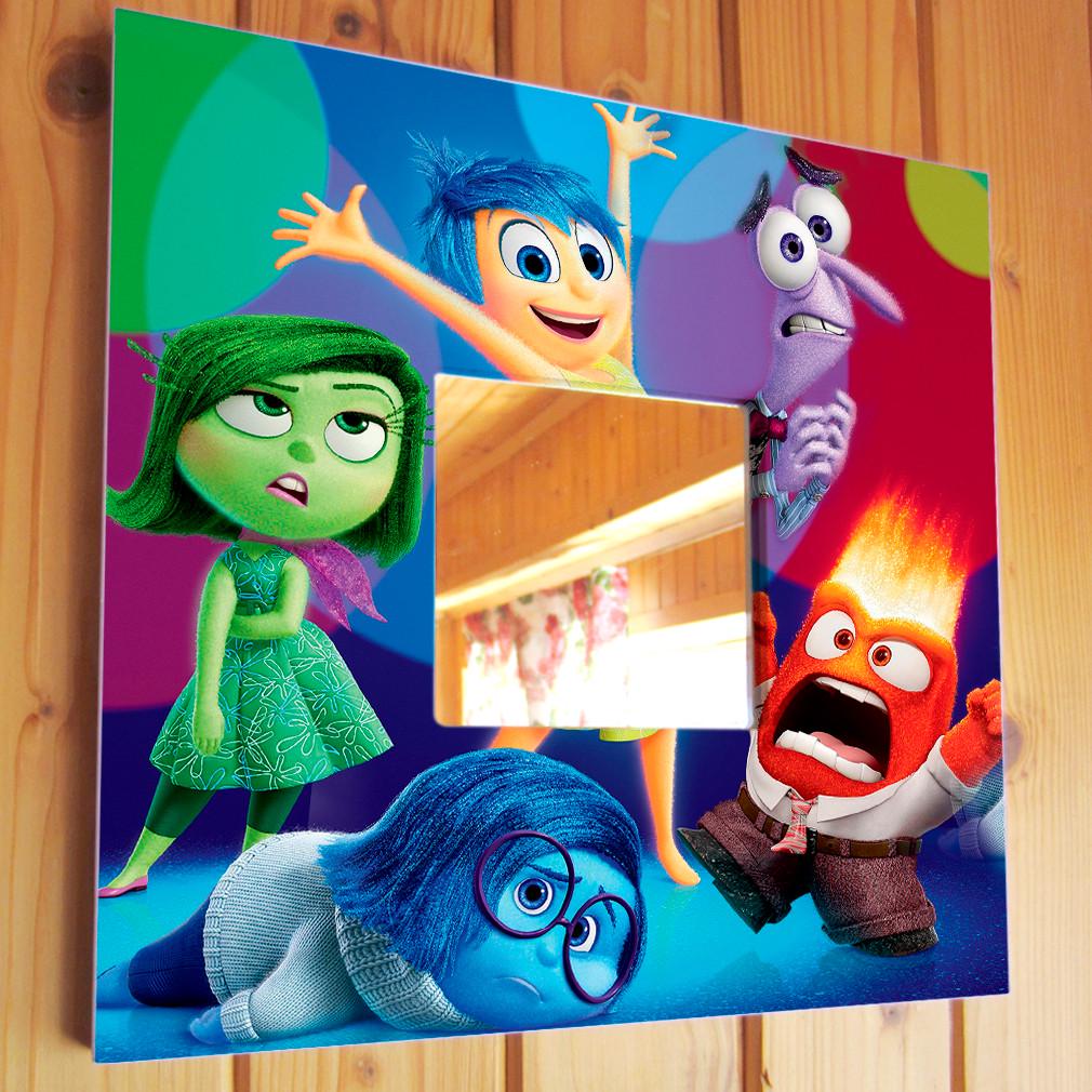 Зеркало декоративное с героями мультфильма Дисней Головоломка 260х260 мм (M03825)