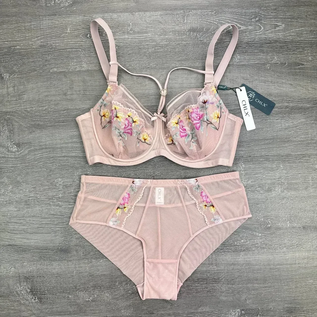 Комплект із мікросітки зі знімною портупеєю 382k 100D Пудровий - фото 4 Комплект із мікросітки зі знімною портупеєю 382k 100D Пудровий - фото 4