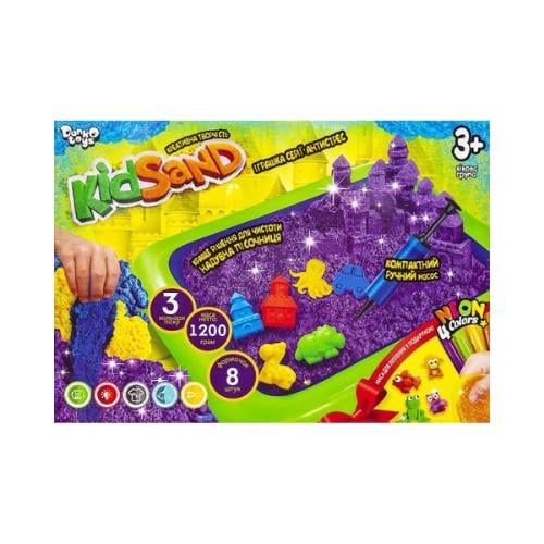 Песок кинетический Danko Toys KidSand песочница 1200 г (KS-02-02U) Песок кинетический Danko Toys KidSand песочница 1200 г (KS-02-02U)