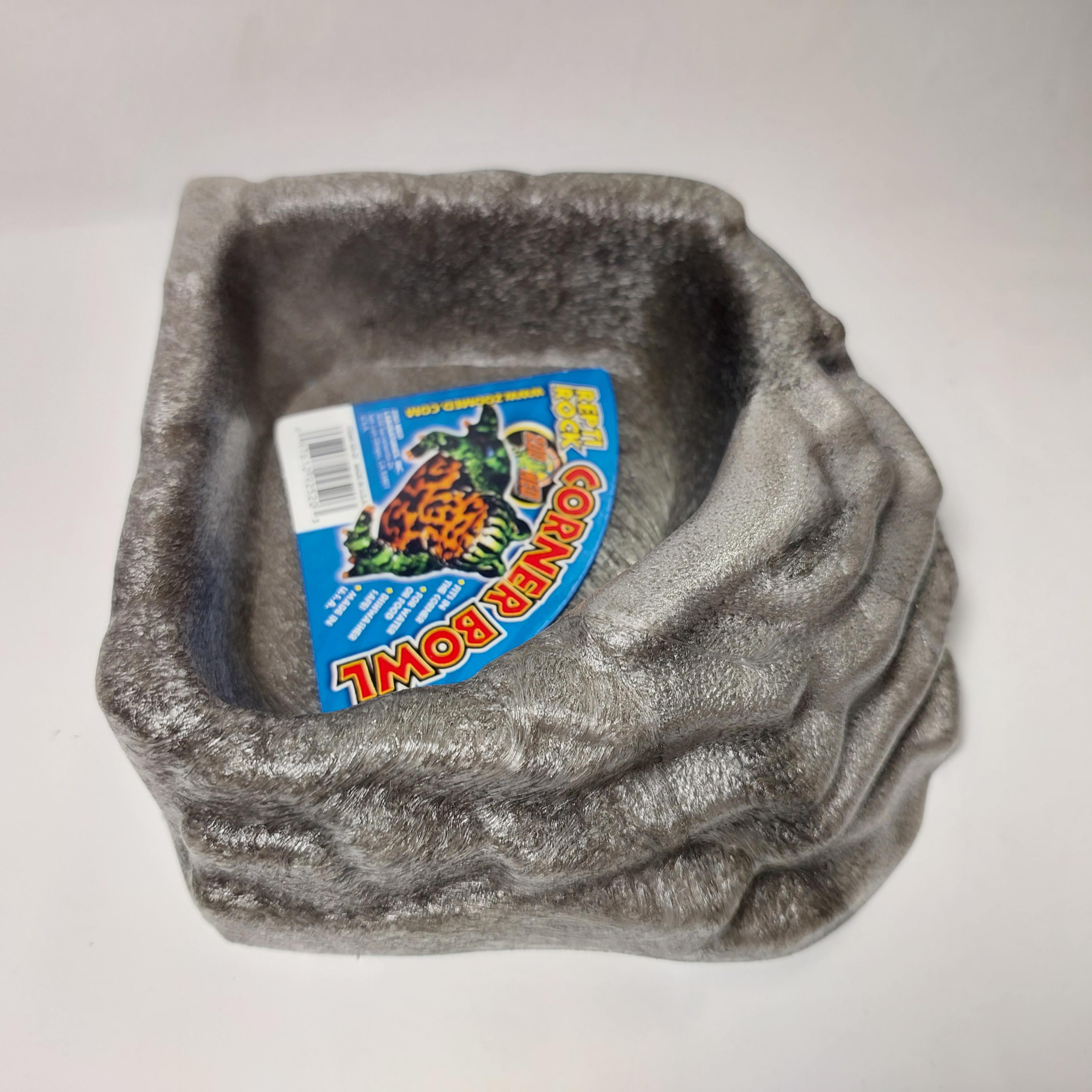 Напувалка-годівниця Zoo Med Repti Rock Water Dish для рептилій Сірий - фото 3