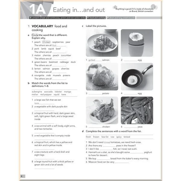Рабочая тетрадь English File Fourth Edition Intermediate Workbook with key - фото 2
