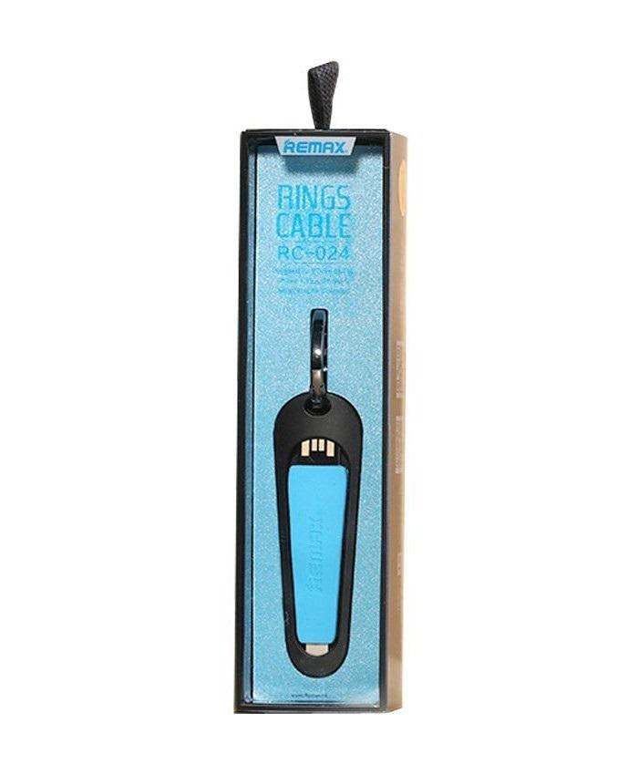 Кабель Remax RC-024i USB Lightning Portable 7 см Синій (2000700000902) - фото 3