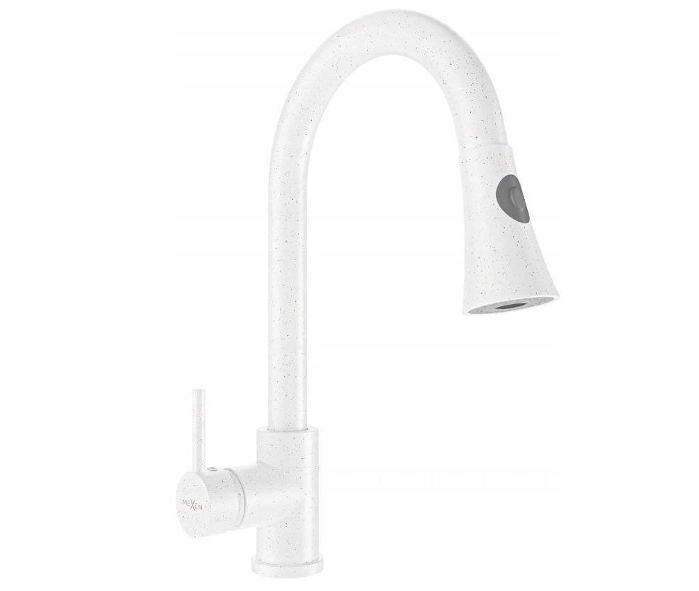 Змішувач для кухні Mexen ELIA Білий плямистий (2810373016)