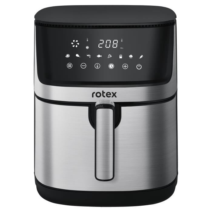 Аэрогриль-мультипечь Rotex ROM770-XL Up&DownFry 7,5 л 2000 Вт 8 программ Черный с хромом (ML-06987)