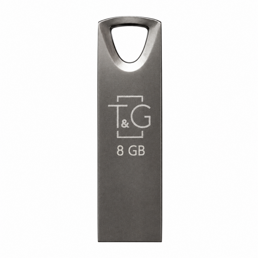 Флэш-память USB T&G Metal 8GB USB 2.0 Black (117)