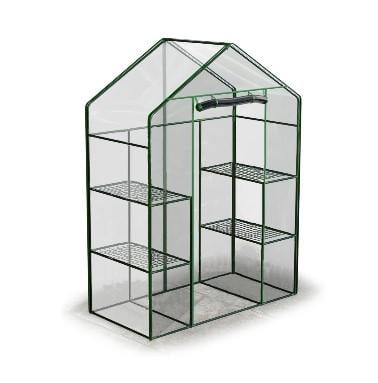 Теплица мини всесезонная Stazer с полками 4 шт. 195х143х73 см (09455)