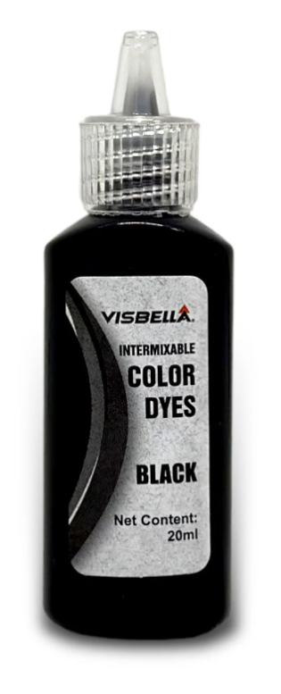Рідка шкіра VISBELLA Color Dyes для ремонту шкіри/вінілу/шкірозамінників 20 мл Чорний