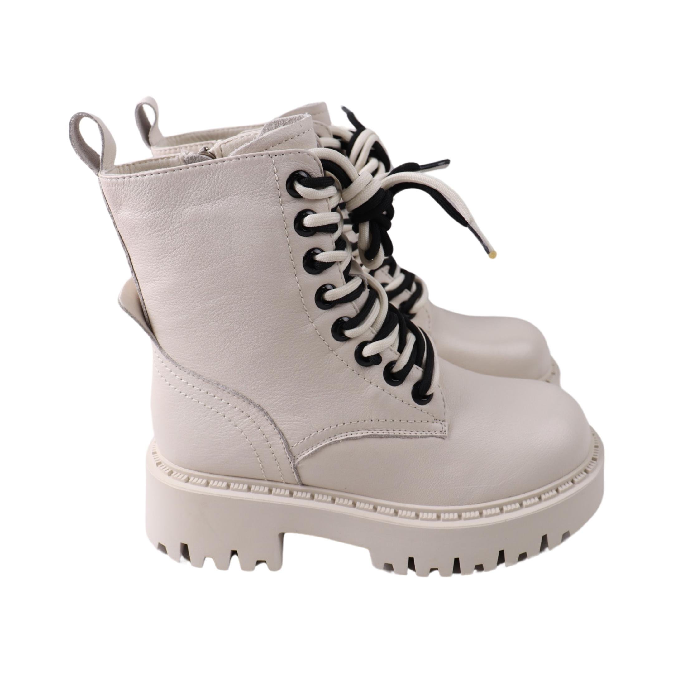 Ботинки женские Gifanni натуральная кожа р. 37 Молочный (267-24ZHC)