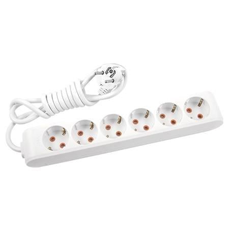 Удлинитель Viko 6 гнезд 5 м с заземлением Multi-Let Белый (90114605)