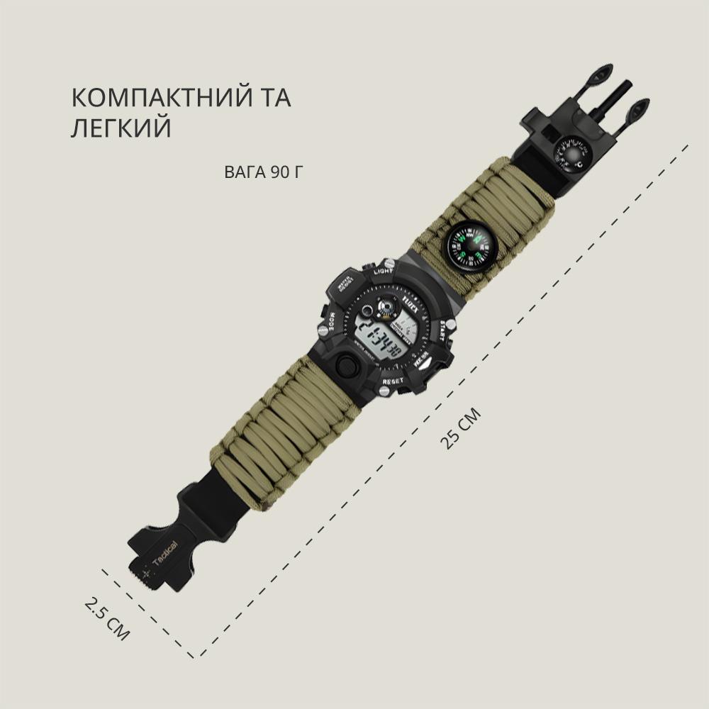 Наручные часы мужские Yuzex Tactical KHK водонепроницаемые/многофункциональные (13924047) - фото 6