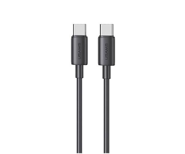 Кабель Data Usams SJ711 Type-C-Type-C 60W 1 м Black (06SJ711USB01) - фото 1 Кабель Data Usams SJ711 Type-C-Type-C 60W 1 м Black (06SJ711USB01) - фото 1