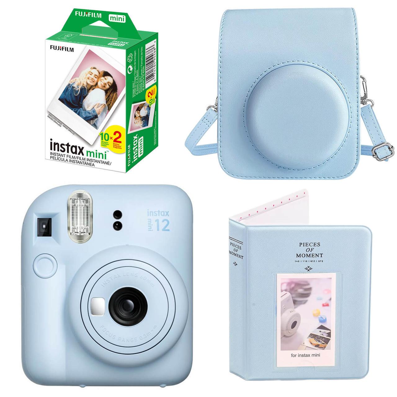 Подарунковий набір Fujifilm Instax Mini 12 фотопапір 20 шт./чохол/фотоальбом 64 фото Блакитний - фото 2 Подарунковий набір Fujifilm Instax Mini 12 фотопапір 20 шт./чохол/фотоальбом 64 фото Блакитний - фото 2
