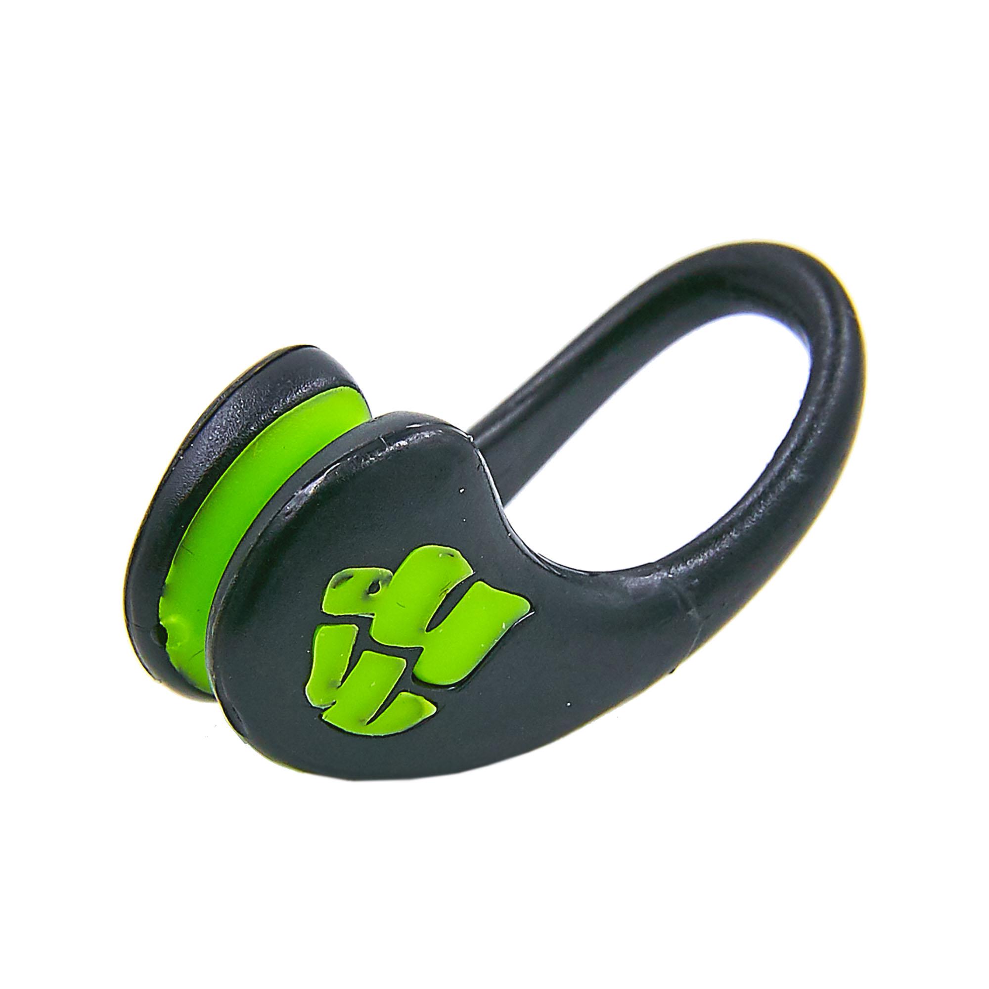 Зажим для носа для плавания Mad Wave Ergo TPR в пластиковом футляре Черный/Зеленый (M071202)