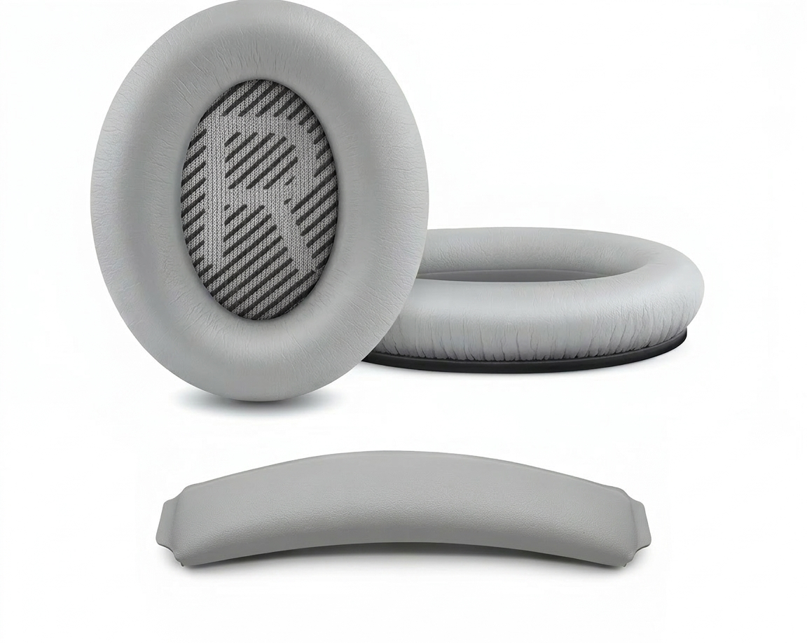Комплект амбушюр и накладки для наушников Bose QuietComfort QC35/QC35II QC45 Серый