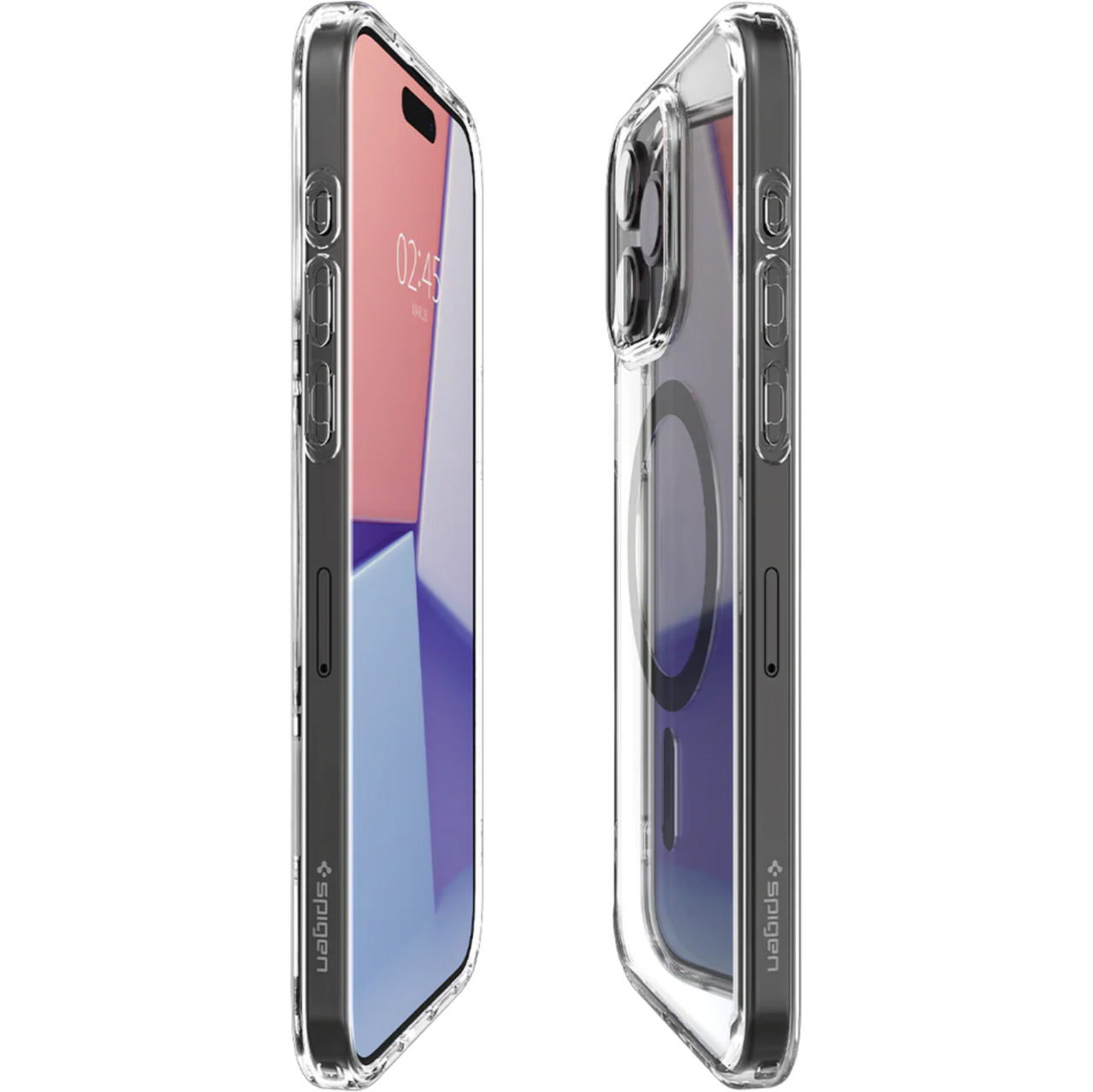 Чехол накладка Spigen Ultra Hybrid Case with MagSafe for iPhone 15 Pro Graphite (ACS06716) - фото 8