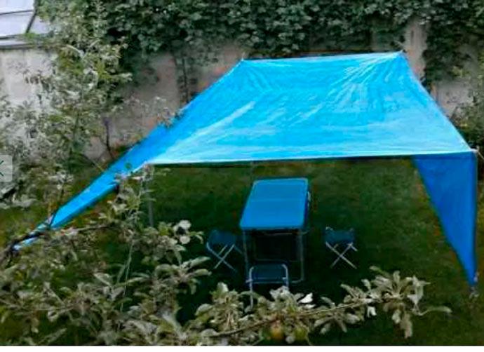 Тент от дождя 60 г/м2 3х4 м Blue (FSSТЕНТ00003) - фото 2