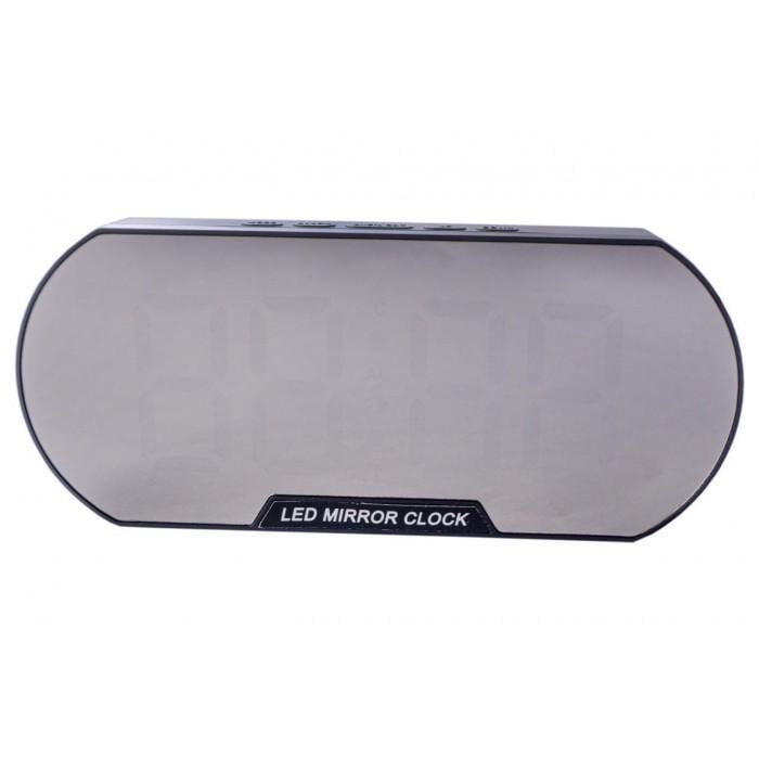 Годинник LED дзеркальний настільний з термометром Червоний (6099) - фото 2 Годинник LED дзеркальний настільний з термометром Червоний (6099) - фото 2