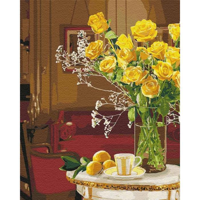 Картина за номерами Ідейка "Яскравий букет" 40х50 см (KH3096)