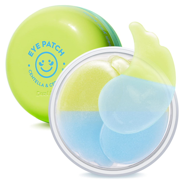 Патчи Snp Dual Pop Comfort Eye Patch гидрогелевые успокаивающие с экстрактом центеллы 30 шт.