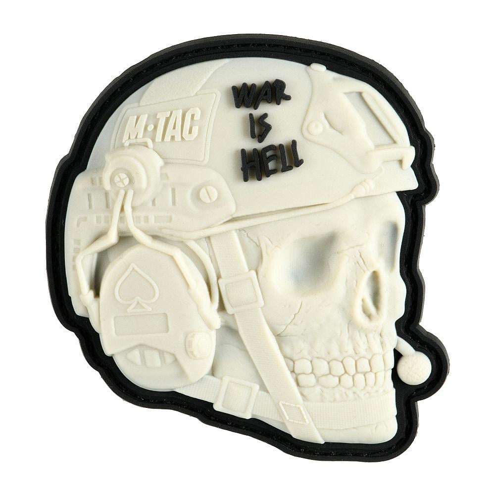 Нашивка M-Tac War is Hell 3D PVC White Нашивка M-Tac War is Hell 3D PVC White