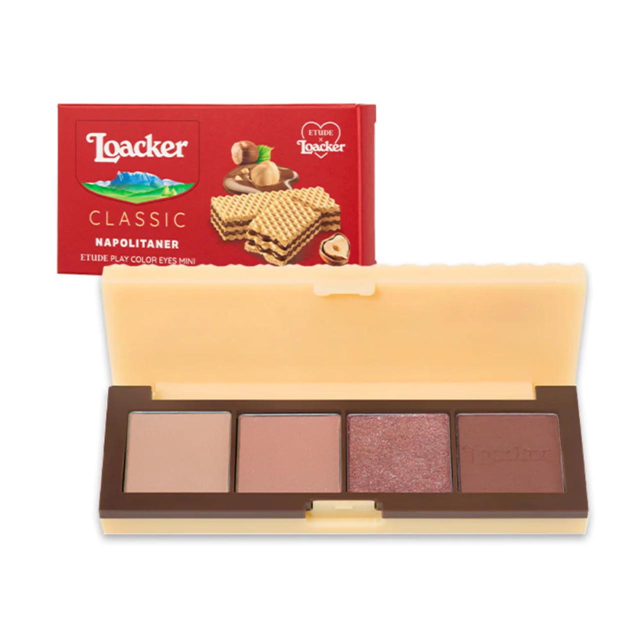 Палетка теней Etude House&Loacker Classic Napolitaner Play Color Eyes Mini Kit Eyeshadow Palette (1853348362) - фото 1