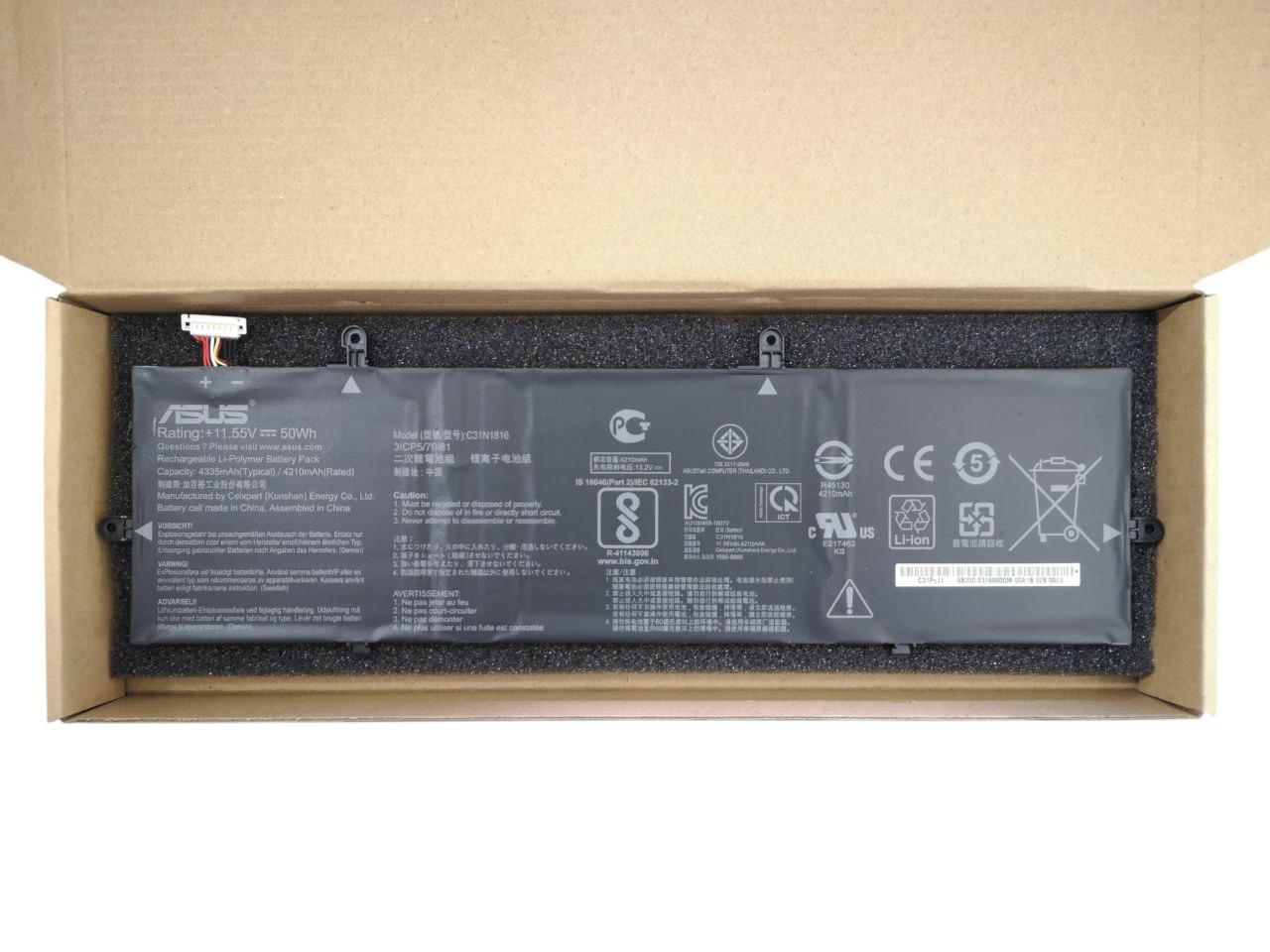 Аккумулятор для Asus ZenBook Flip 13 UX362FA C31N1816 4335 mAh 50Wh (000012244)