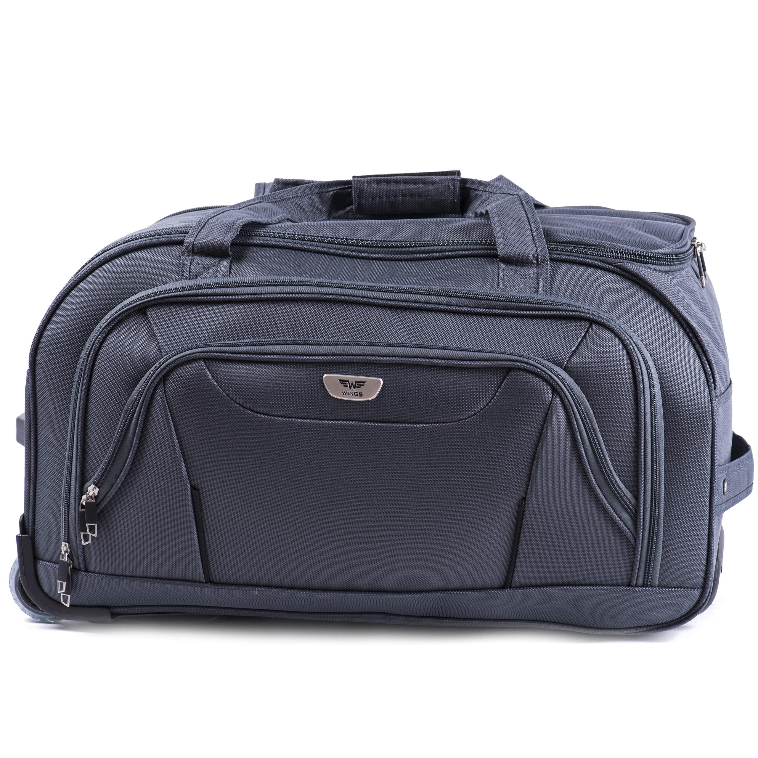 Сумка дорожная Wings c1055 50 л на 2 колесах Серый (10228265) - фото 5 Сумка дорожная Wings c1055 50 л на 2 колесах Серый (10228265) - фото 5