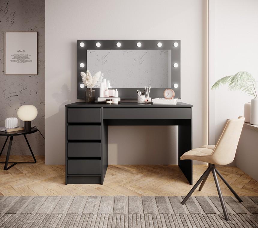 Стол туалетный Perfect Home Ada 5S/120 с 5 ящиками Антрацит (PFH-091308) - фото 9 Стол туалетный Perfect Home Ada 5S/120 с 5 ящиками Антрацит (PFH-091308) - фото 9